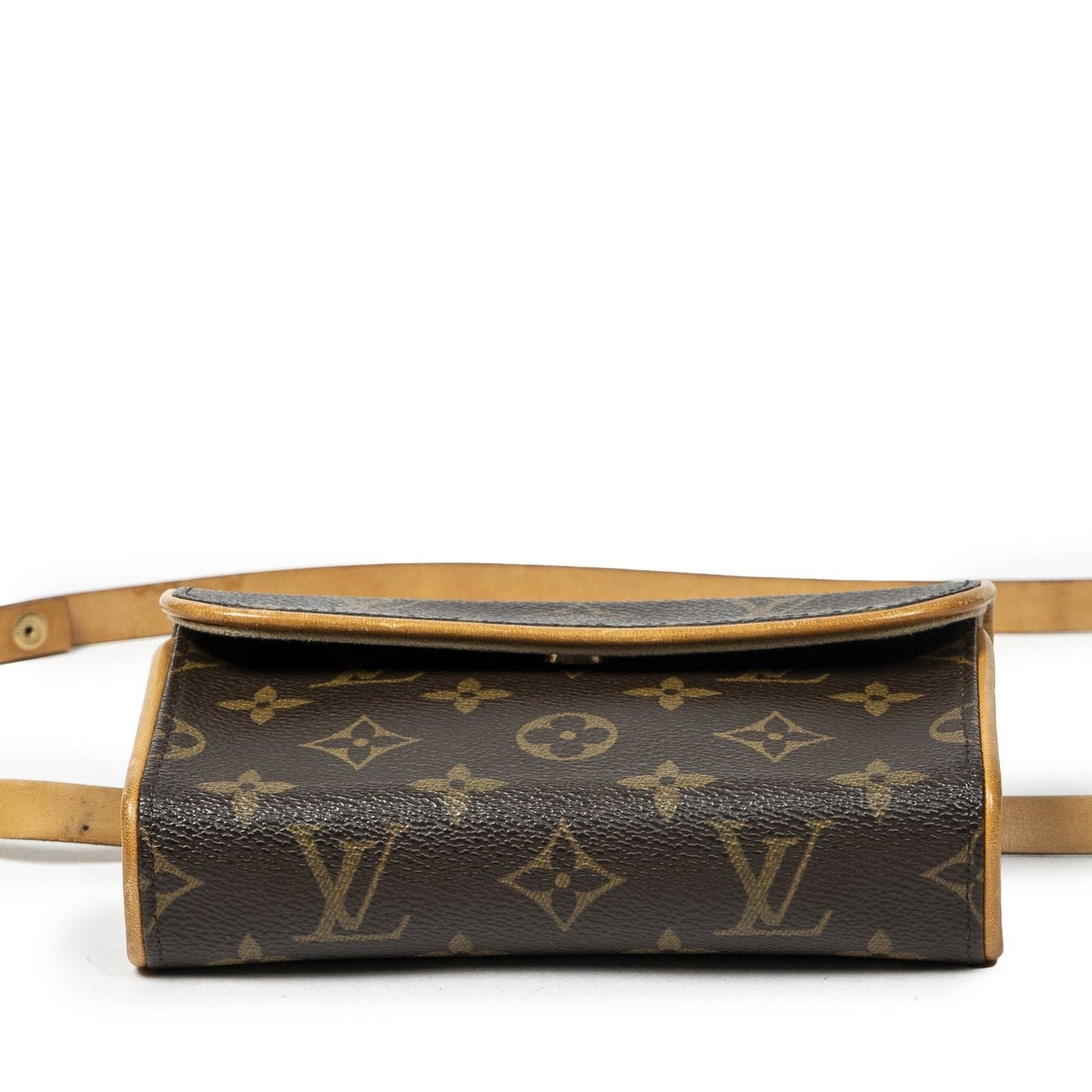 Louis Vuitton Pochette Florentine Brown Monogram Canvas Handbag