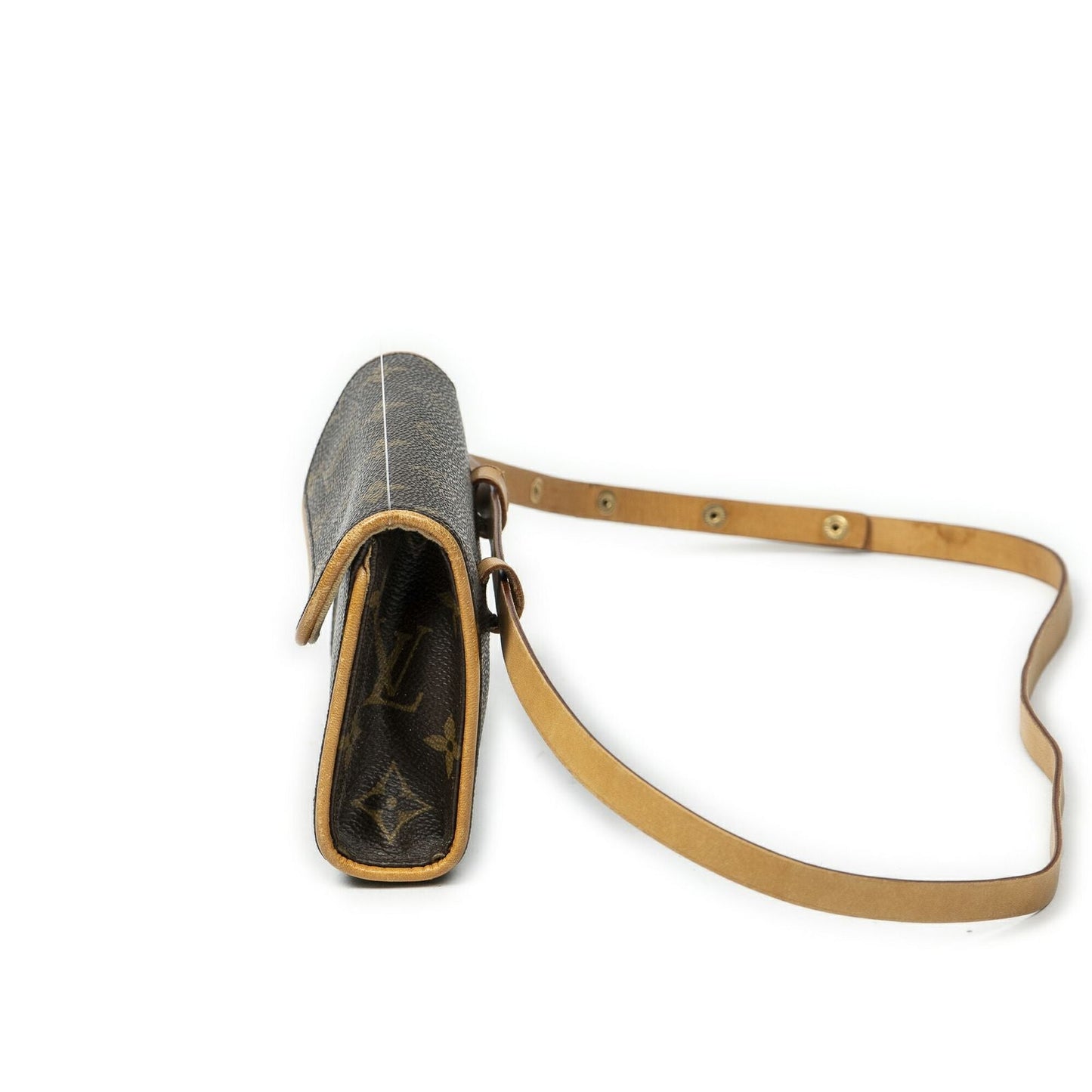 Louis Vuitton Pochette Florentine Brown Monogram Canvas Handbag