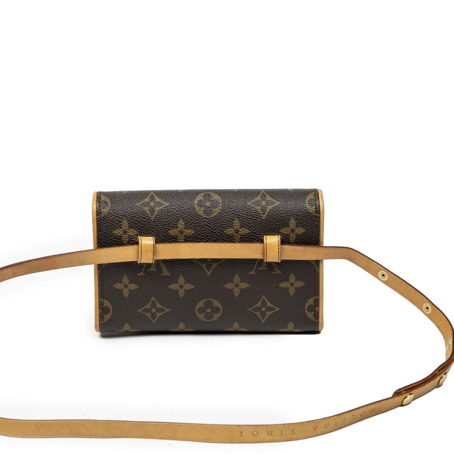 Louis Vuitton Pochette Florentine Brown Monogram Canvas Handbag