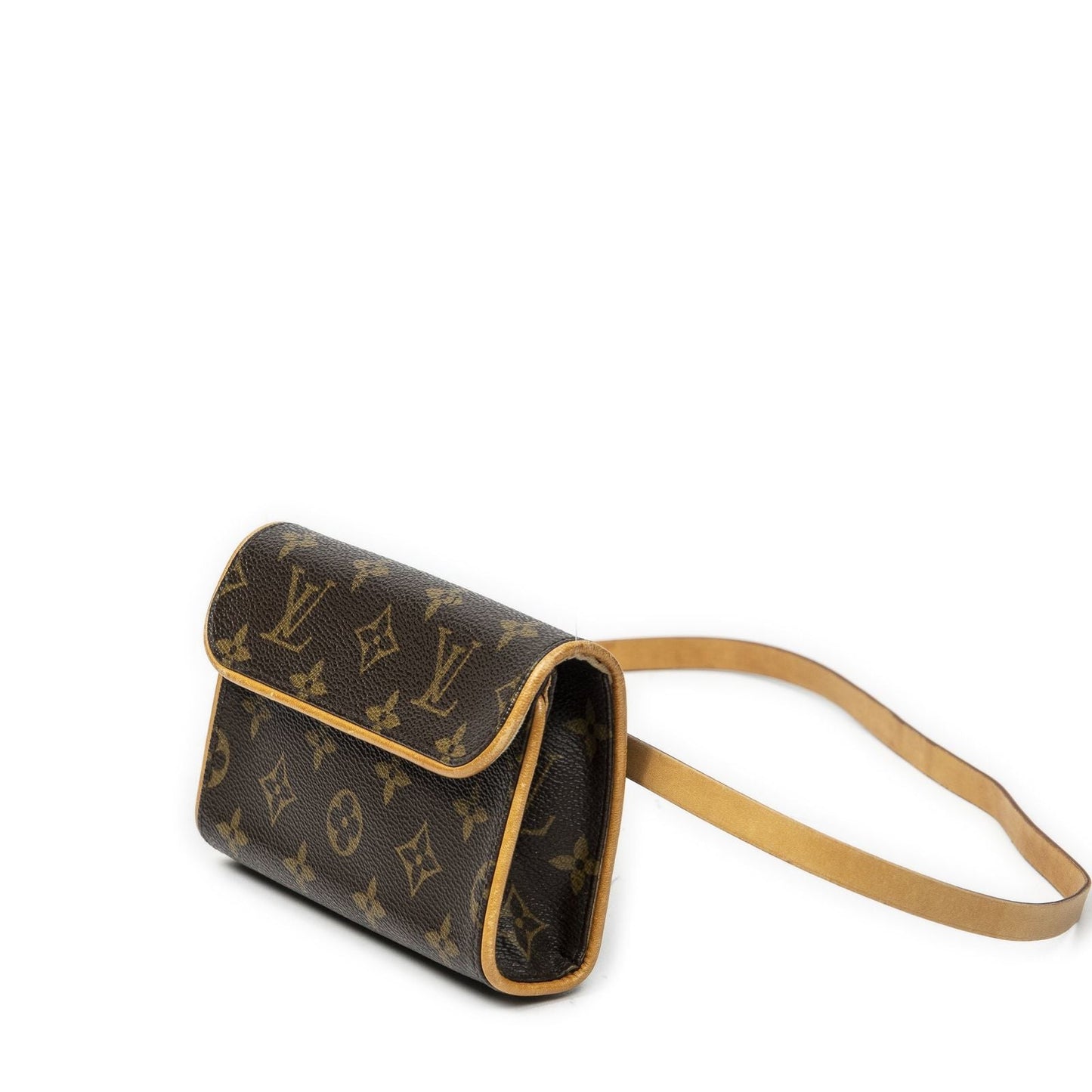 Louis Vuitton Pochette Florentine Brown Monogram Canvas Handbag