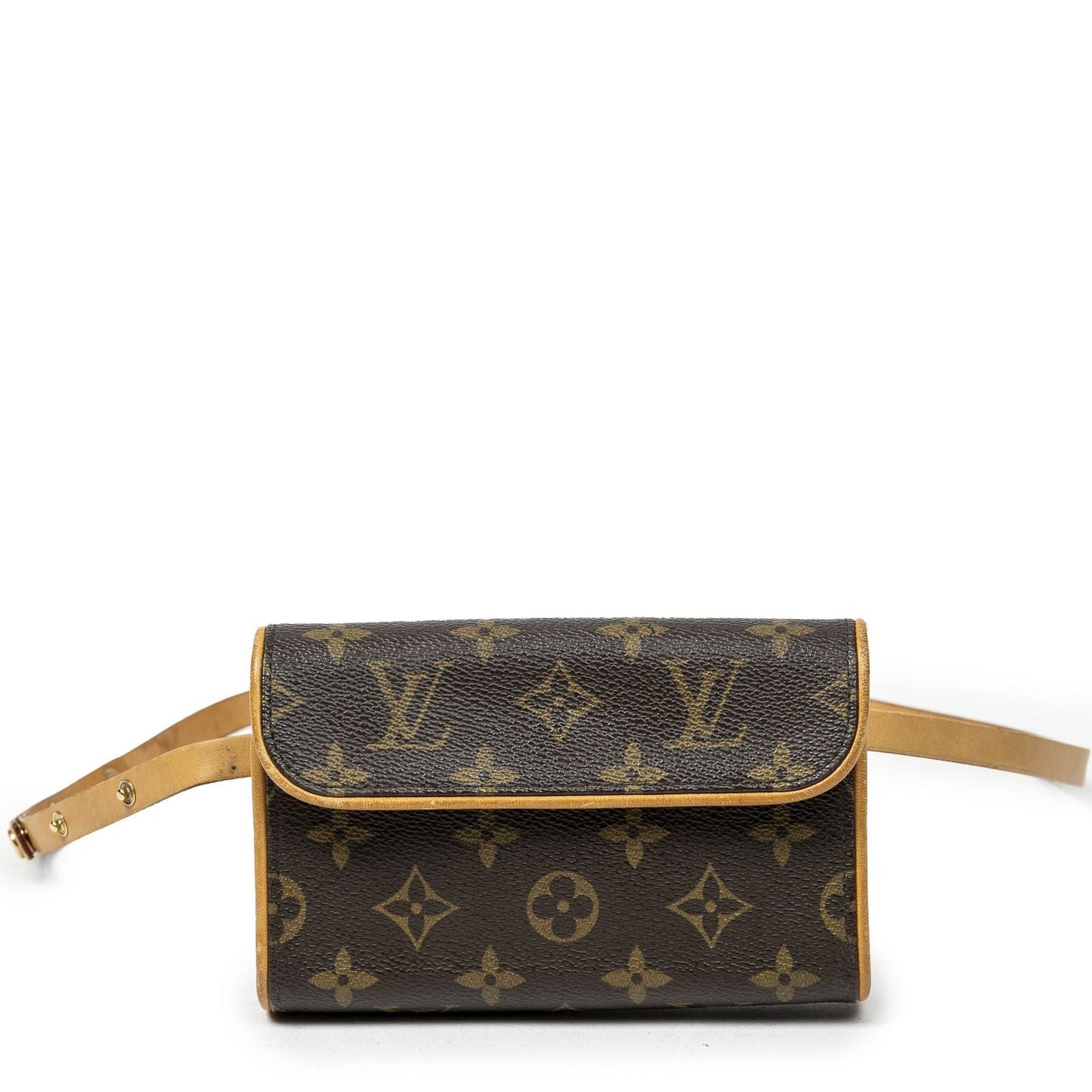 Louis Vuitton Pochette Florentine Brown Monogram Canvas Handbag