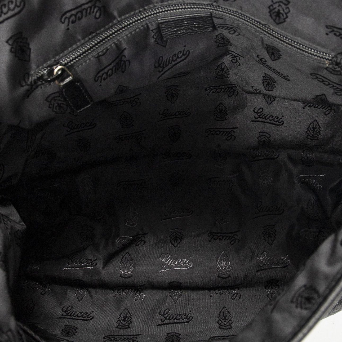 Gucci Large Flap Messenger Black Guccissima
