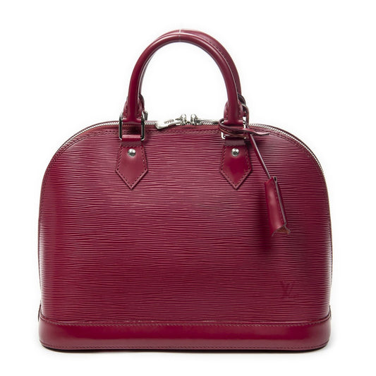 Louis Vuitton Alma Fuchsia Epi Handbag
