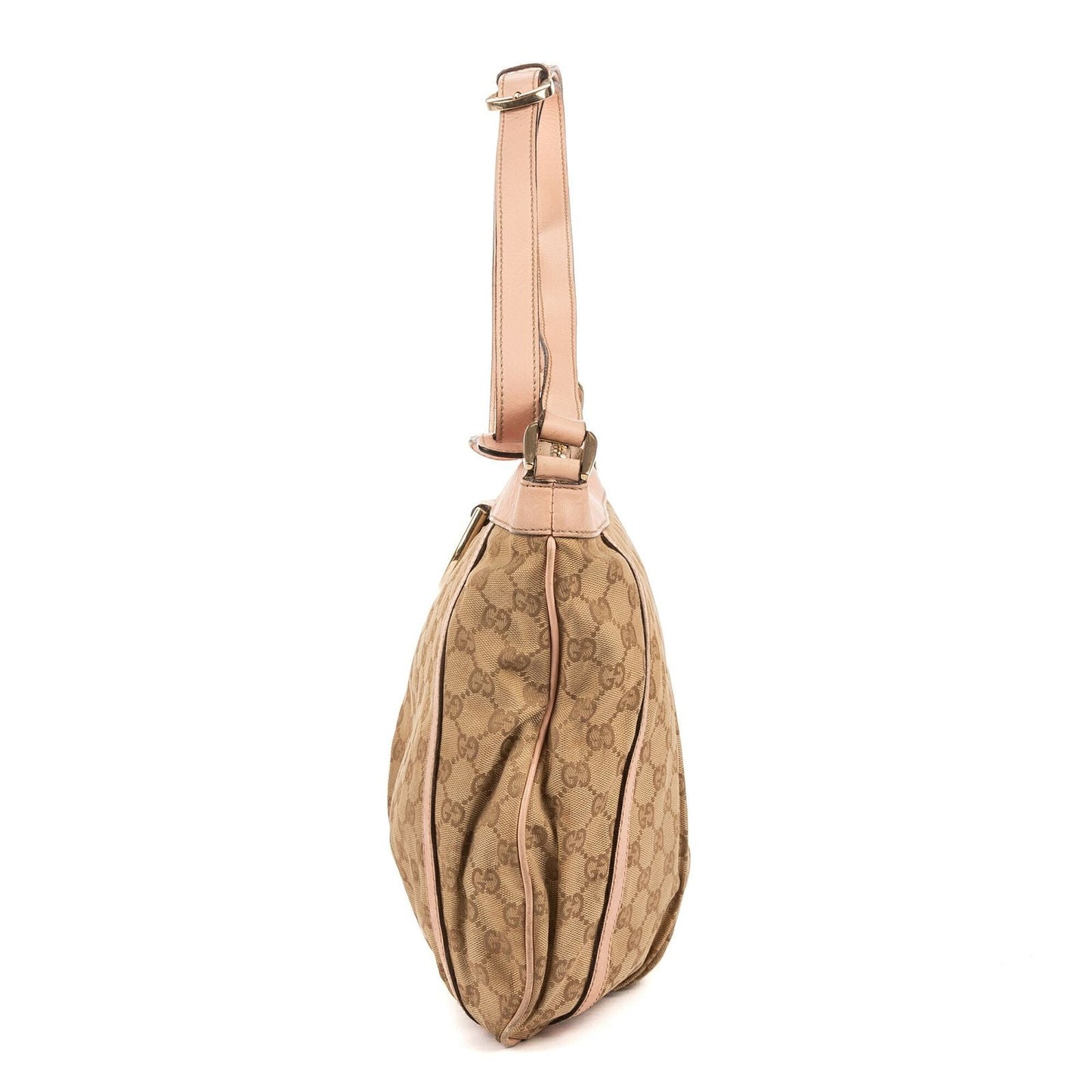 Gucci Abbey D-Sling Pink Beige Monogram Canvas Handbag