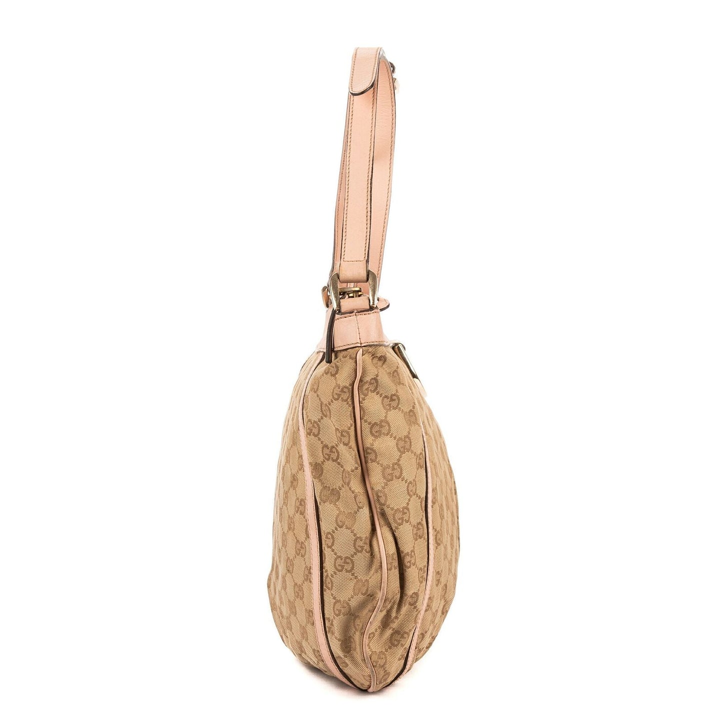 Gucci Abbey D-Sling Pink Beige Monogram Canvas Handbag