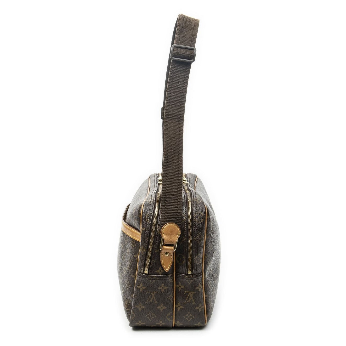 Louis Vuitton Reporter Brown Monogram Canvas Messenger Bag