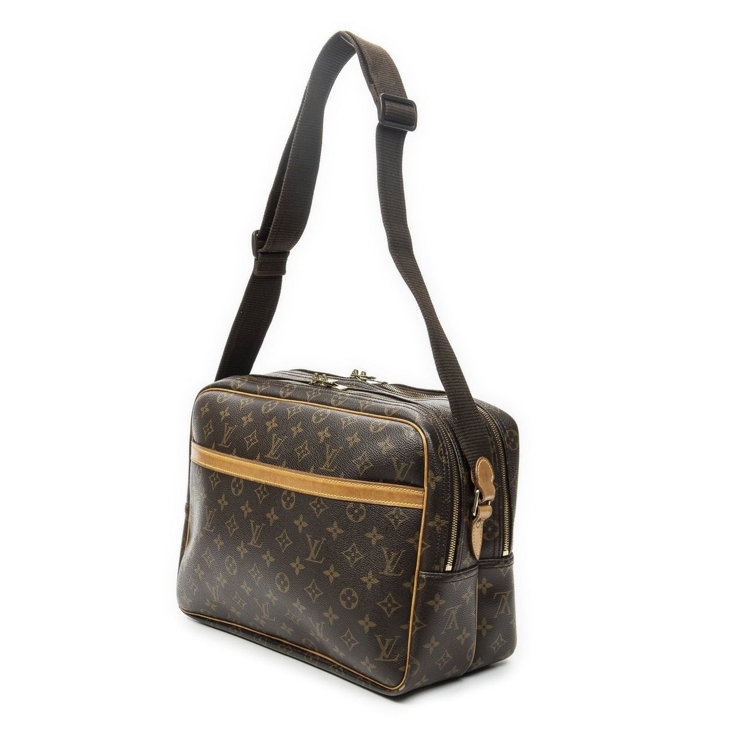 Louis Vuitton Reporter Brown Monogram Canvas Messenger Bag