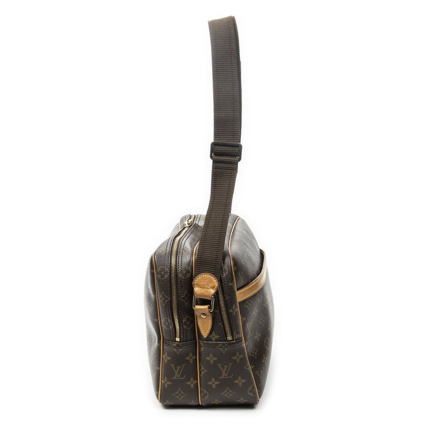Louis Vuitton Reporter Brown Monogram Canvas Messenger Bag