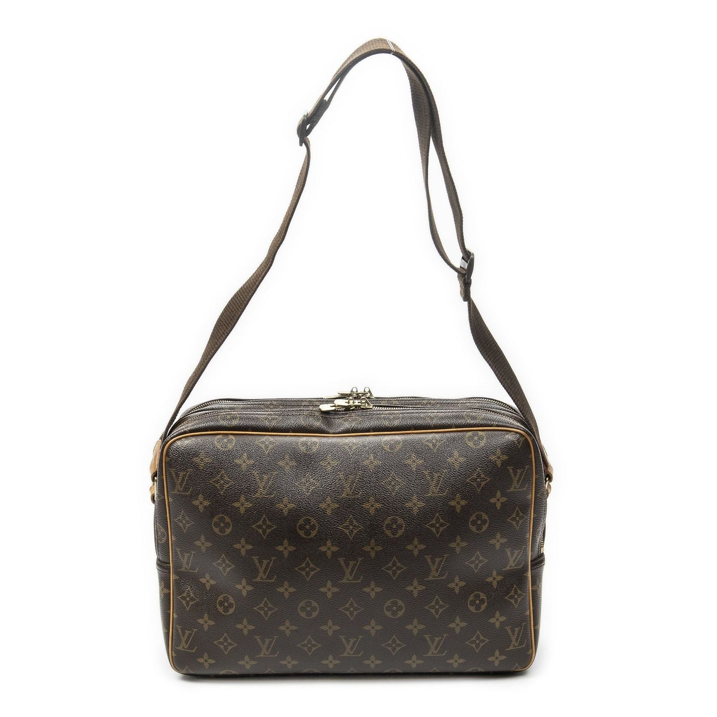 Louis Vuitton Reporter Brown Monogram Canvas Messenger Bag