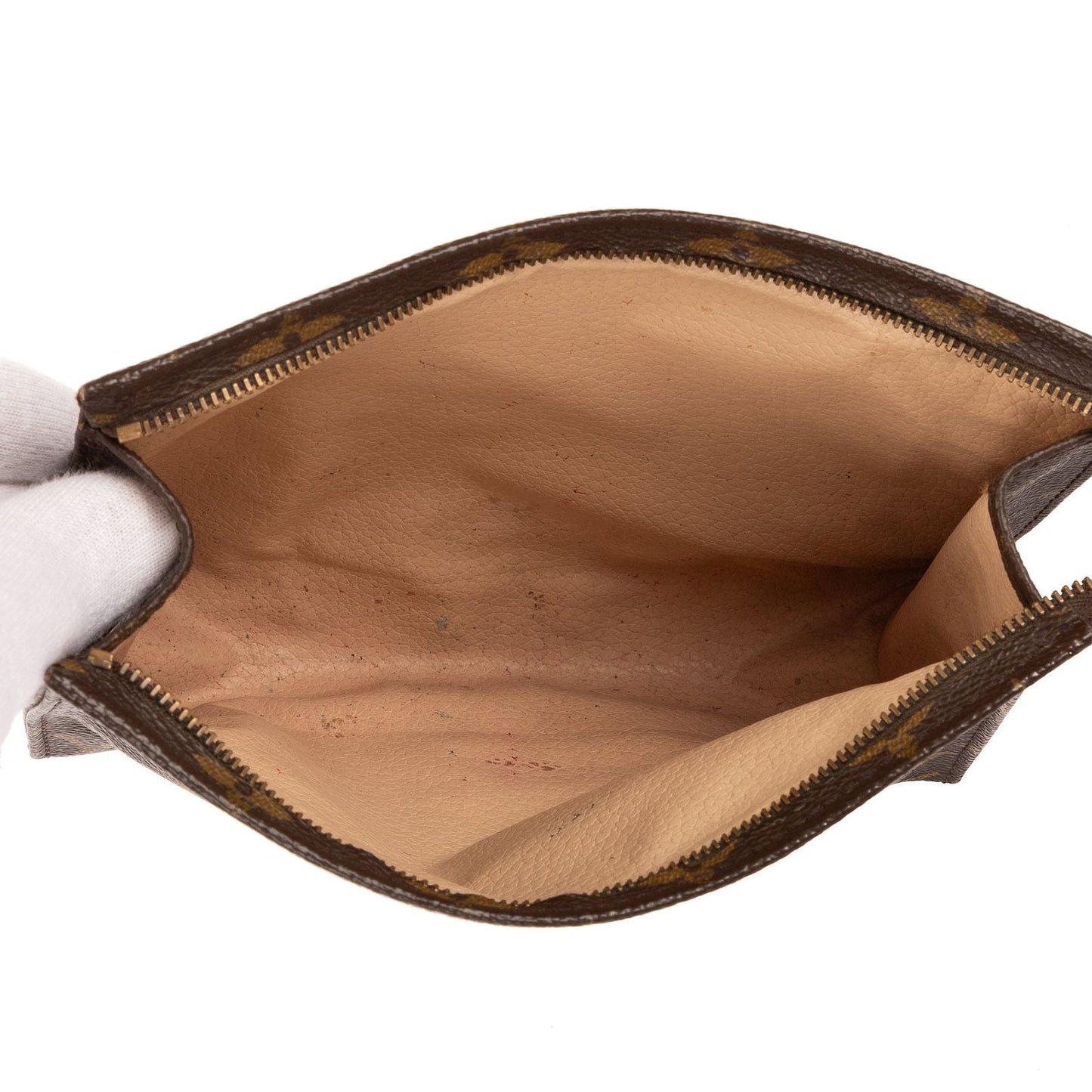 Louis Vuitton Vintage Toiletries Pouch Brown Monogram Canvas