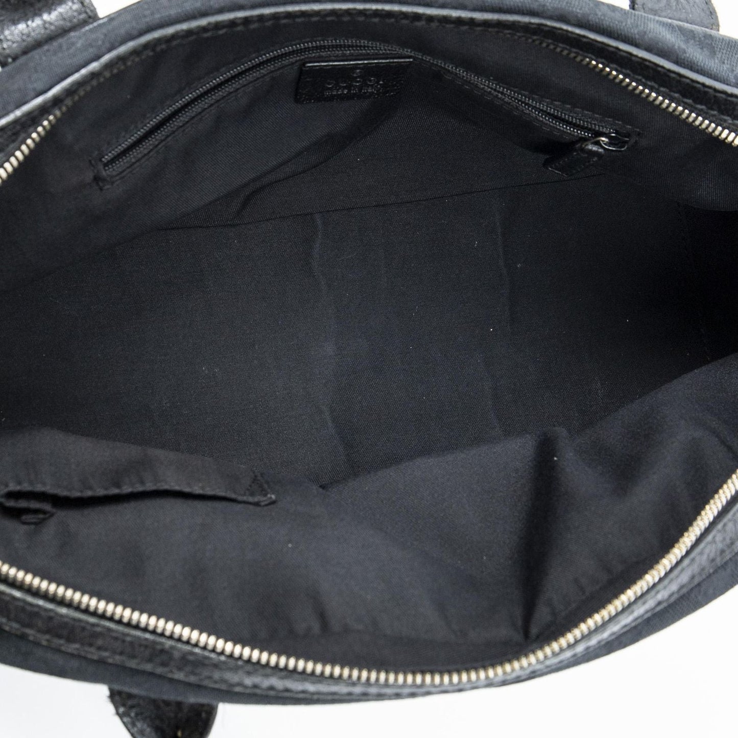 Gucci Web Principe Boston Black GG Canvas Messenger Bag