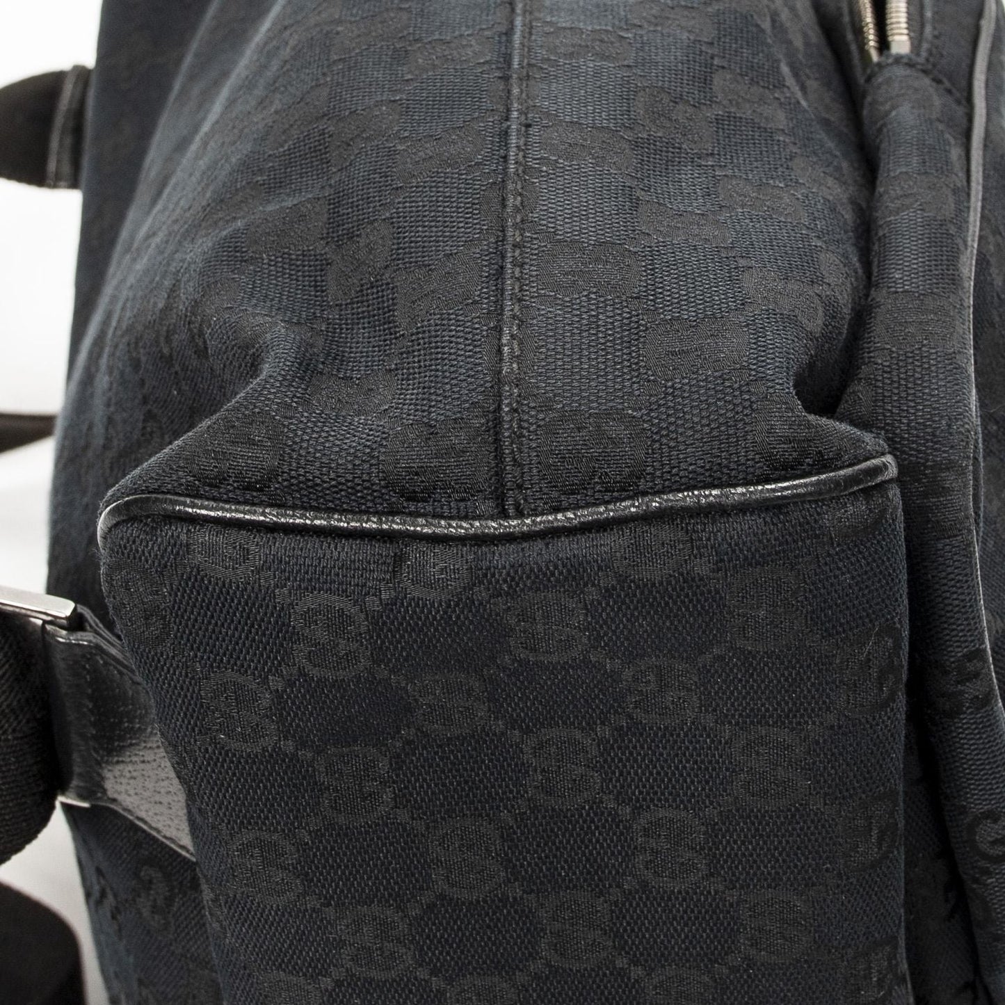 Gucci Drawstring Backpack Black GG Canvas