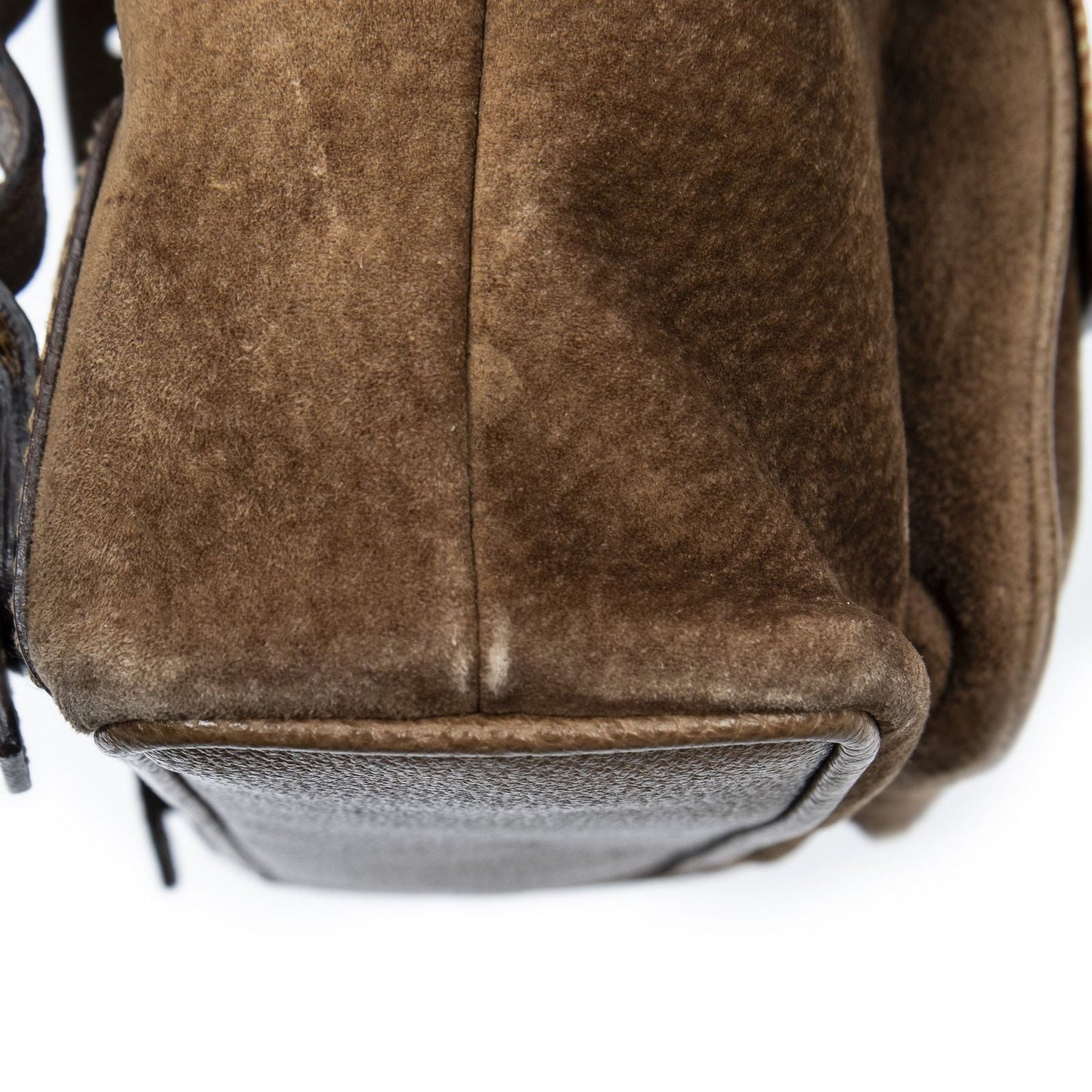Gucci Mini Bamboo Backpack Brown Suede Leather
