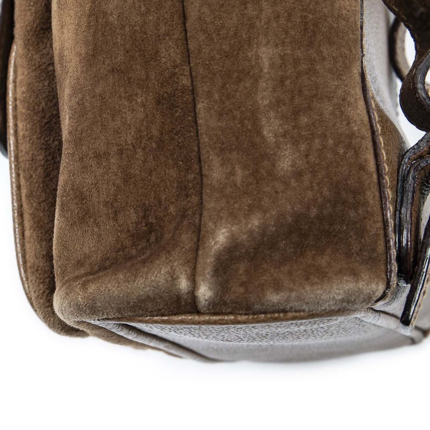 Gucci Mini Bamboo Backpack Brown Suede Leather