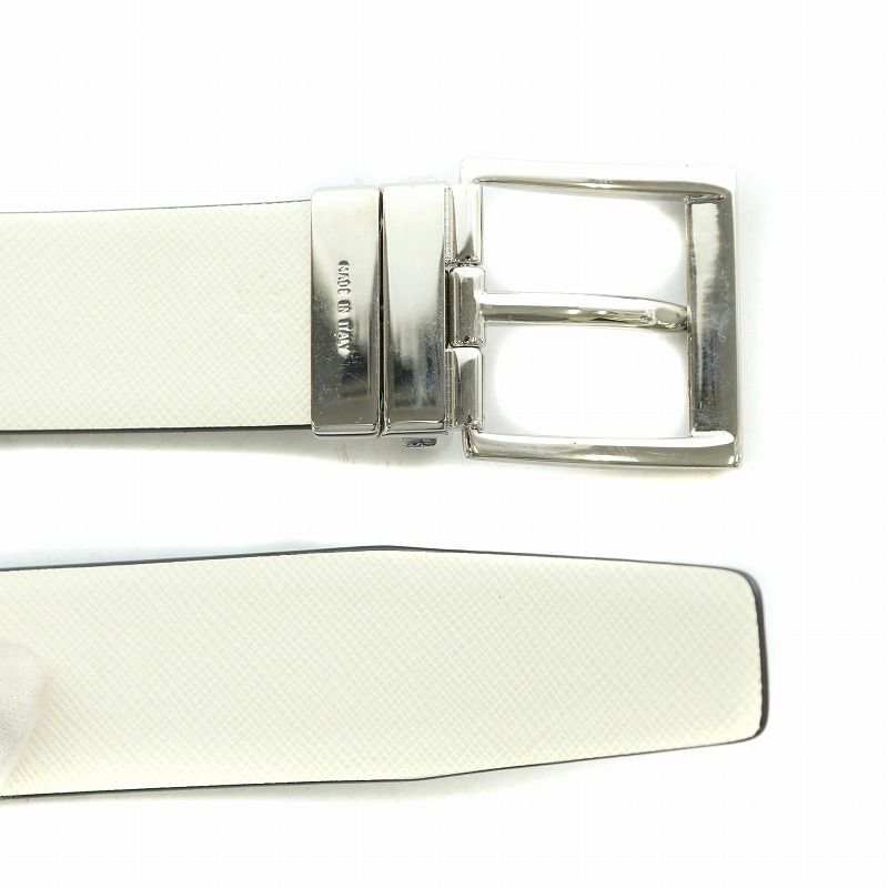 Prada Belt Leather Logo Black BB