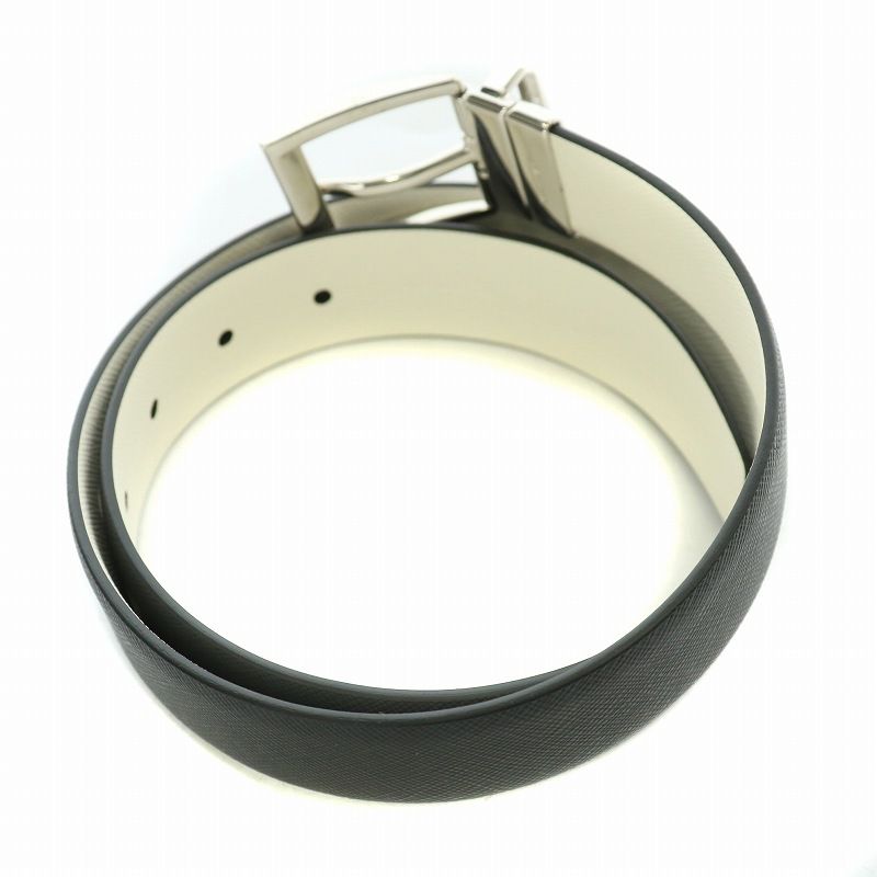 Prada Belt Leather Logo Black BB