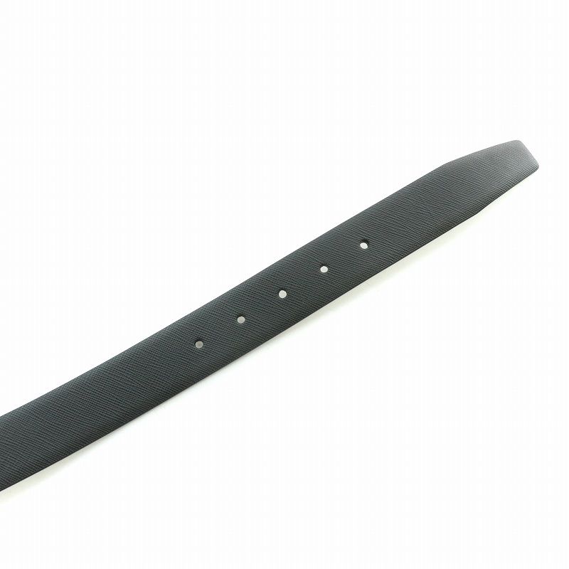Prada Belt Leather Logo Black BB