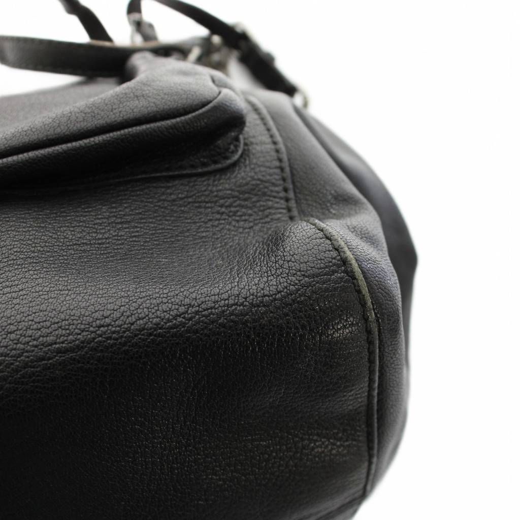 Dolce & Gabbana Shoulder Bag Leather Lining Leopard Print Black YM