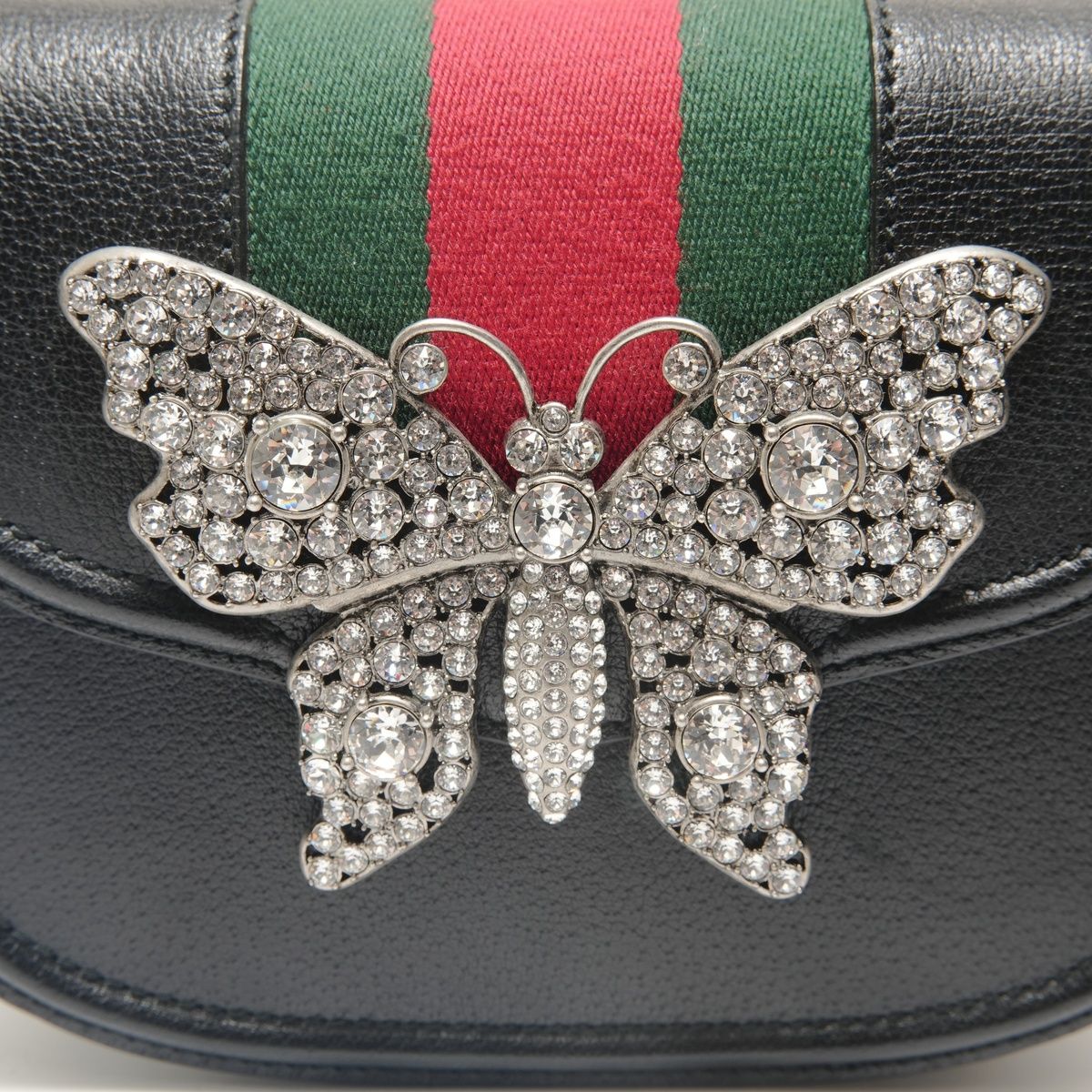 Gucci Shoulder Bag Sherry Line Butterfly Stone