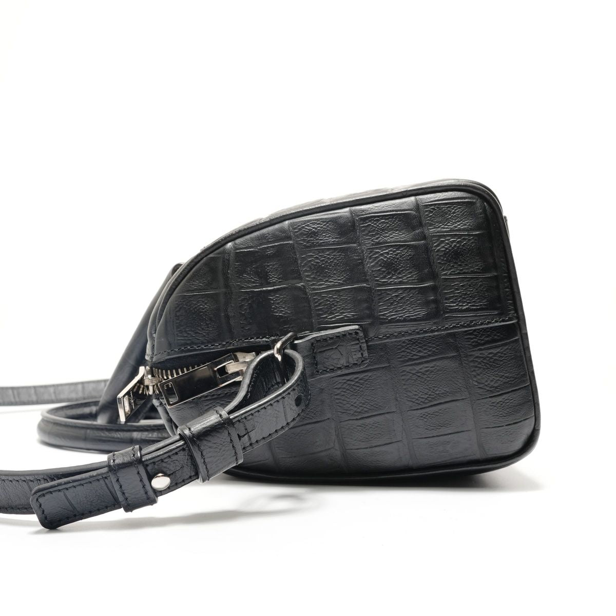 Saint Laurent Yves Handbag Baby Duffle Croco