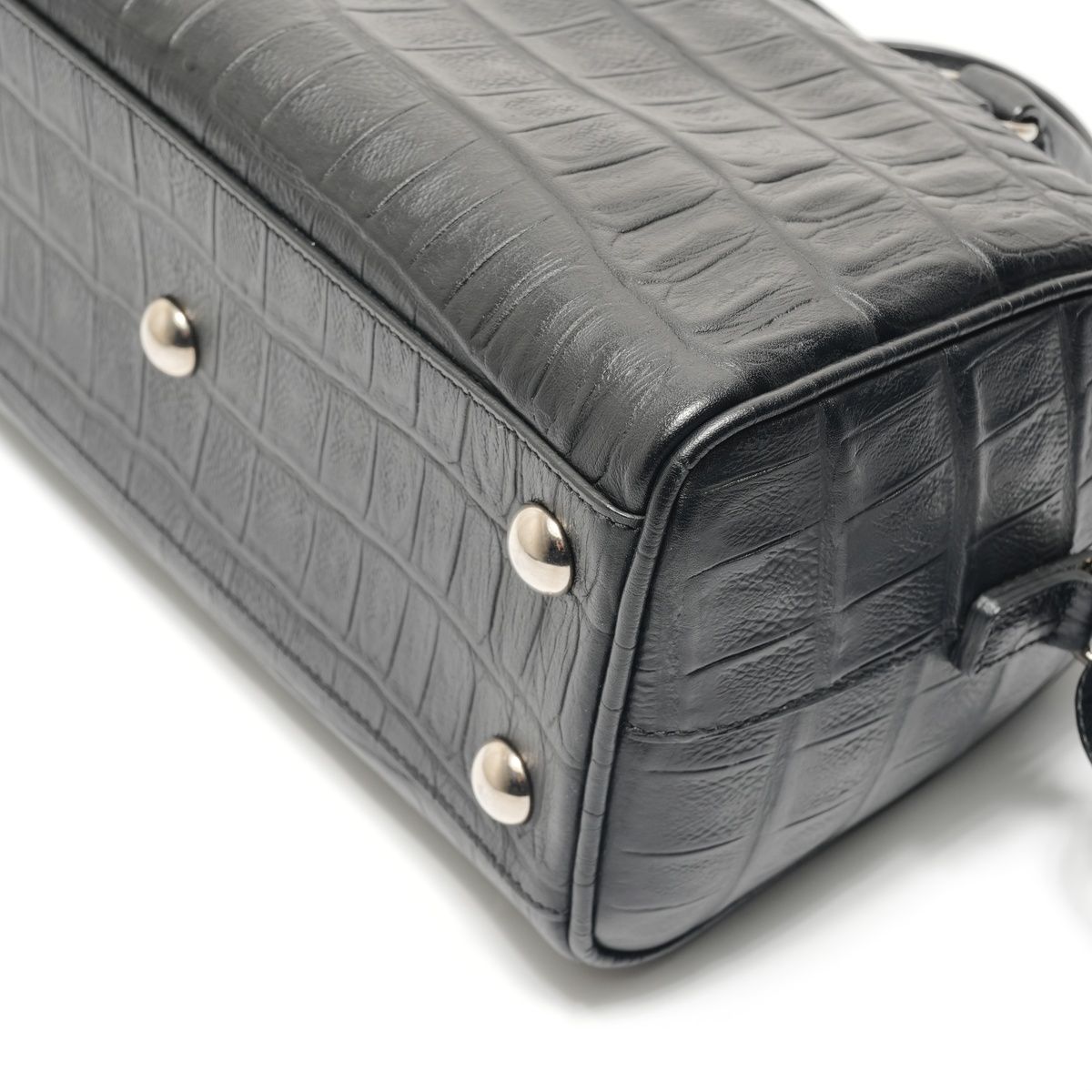 Saint Laurent Yves Handbag Baby Duffle Croco