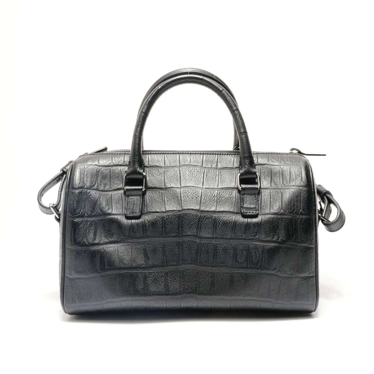 Saint Laurent Yves Handbag Baby Duffle Croco
