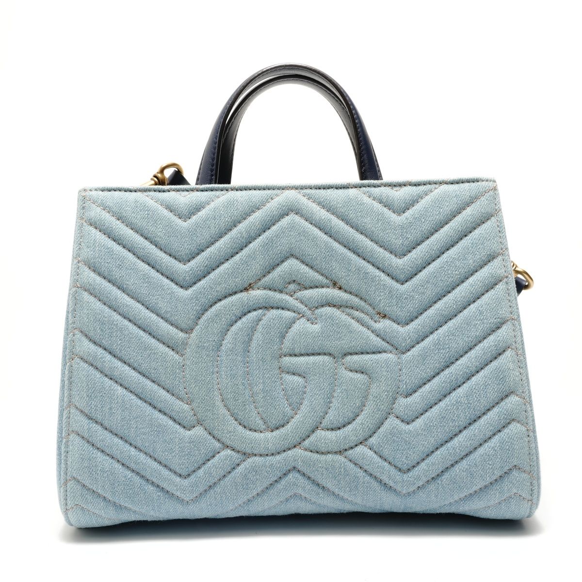 Gucci Shoulder Bag GG Marmont 2-Way Denim
