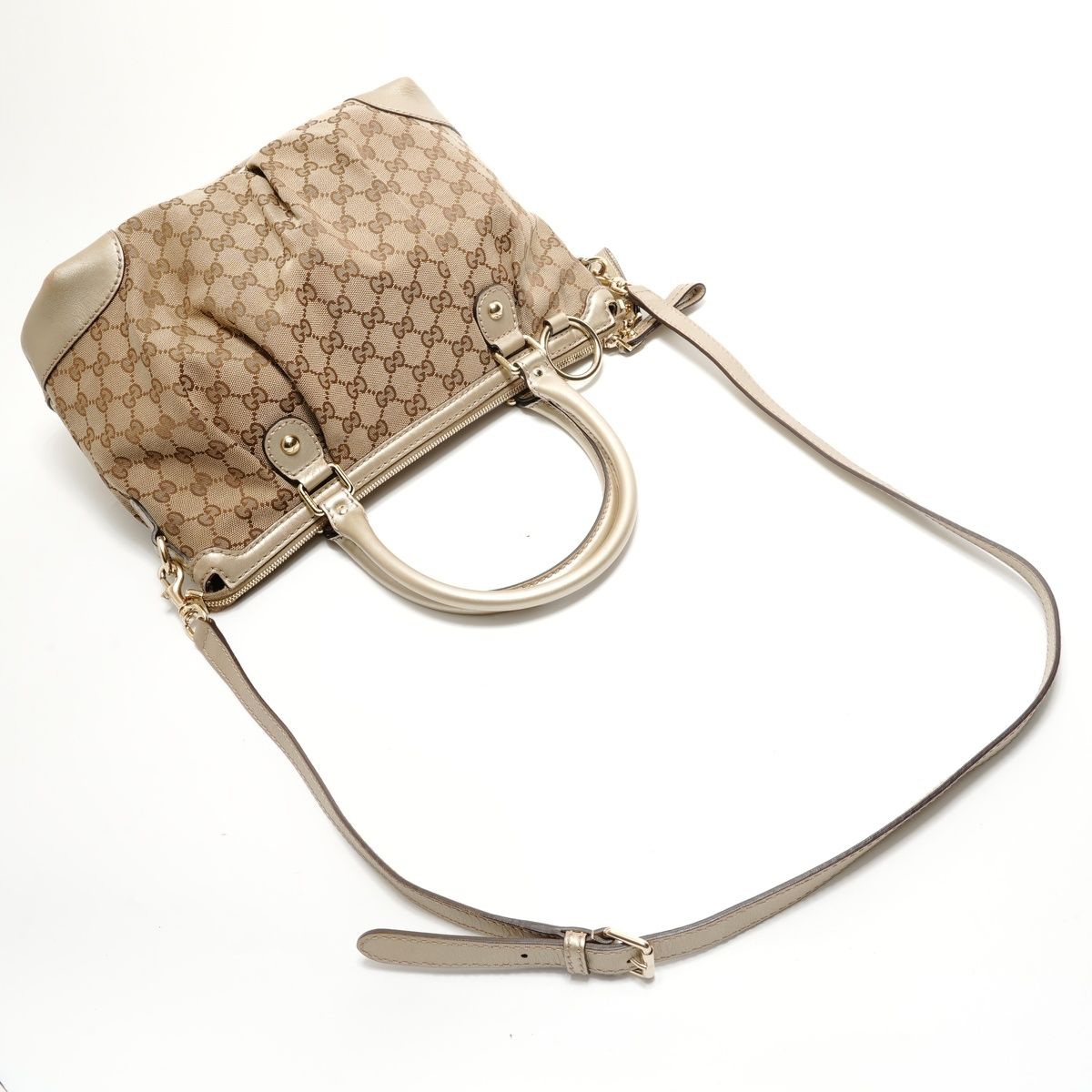 Gucci Shoulder Bag GG Canvas 2-Way