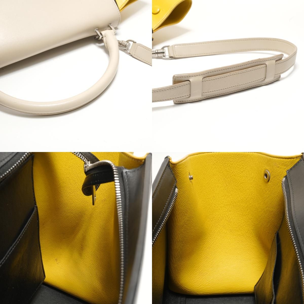 Celine Handbag Trapeze 2-Way Shoulder Leather