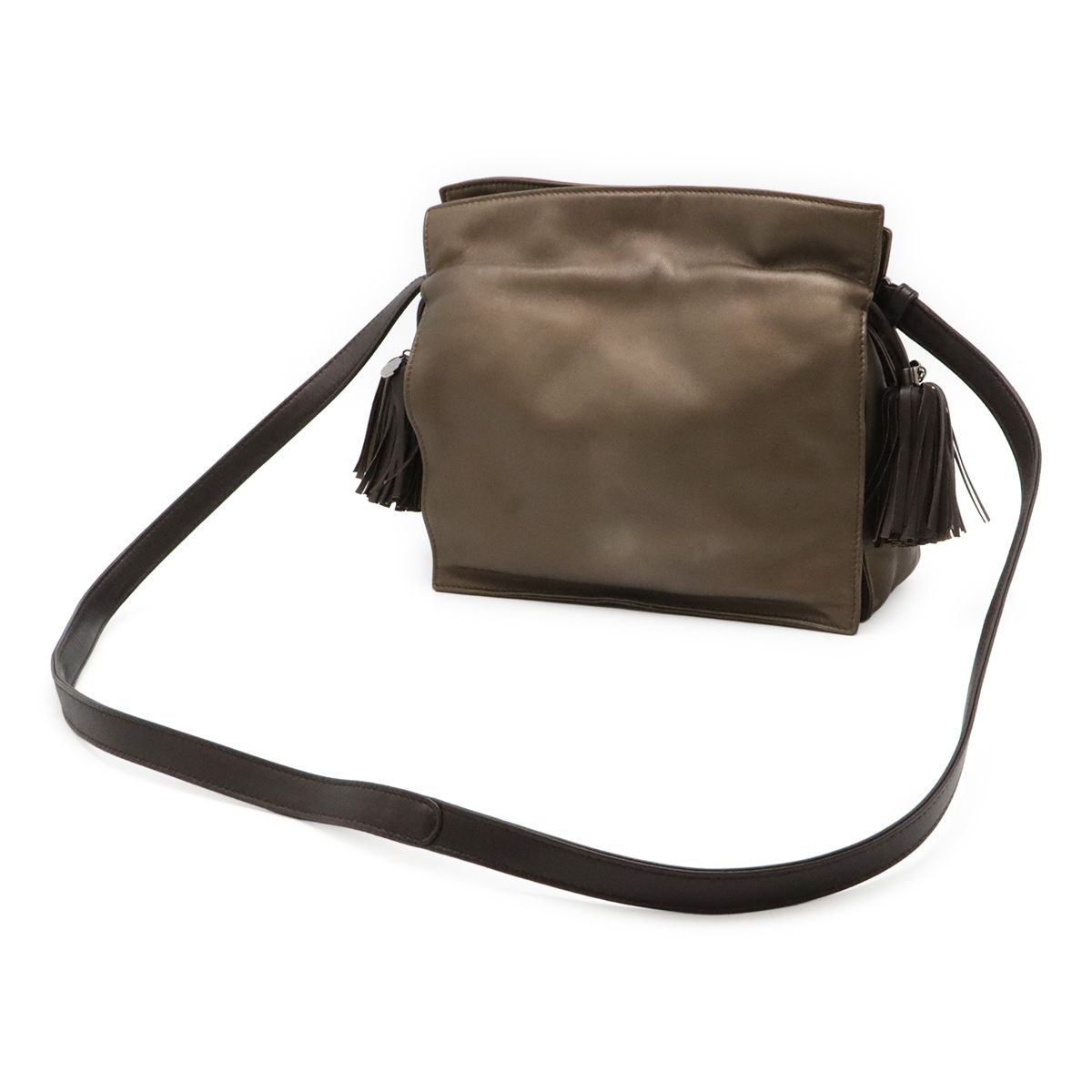 Loewe Flamenco 22 Shoulder Bag Pochette Crossbody 2-Way Drawstring Fringe