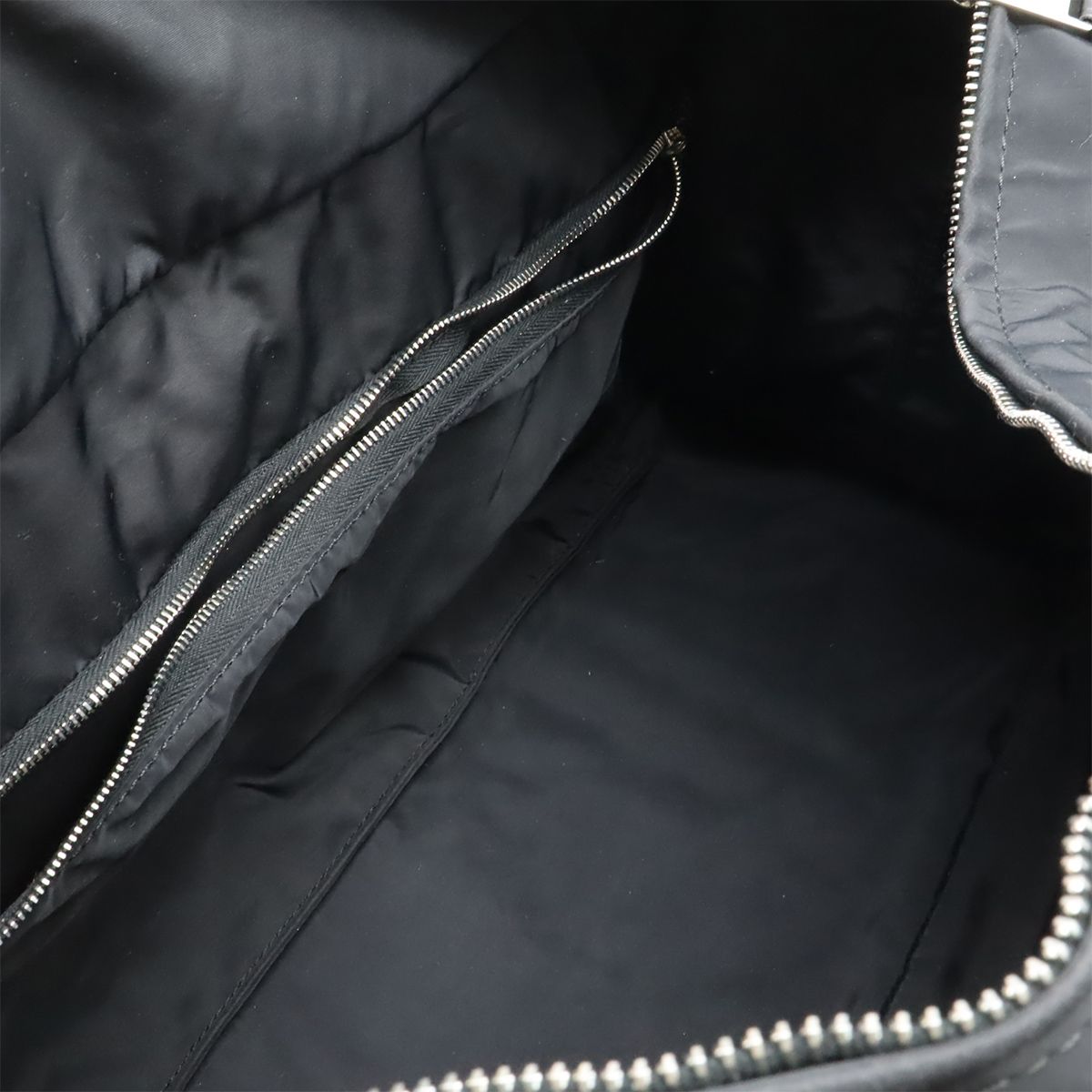 Hermes Acapulco MM Tote Nylon Leather Black