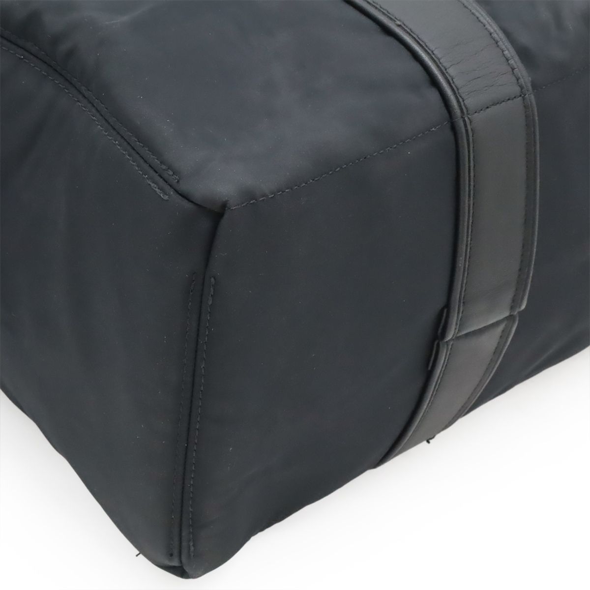 Hermes Acapulco MM Tote Nylon Leather Black