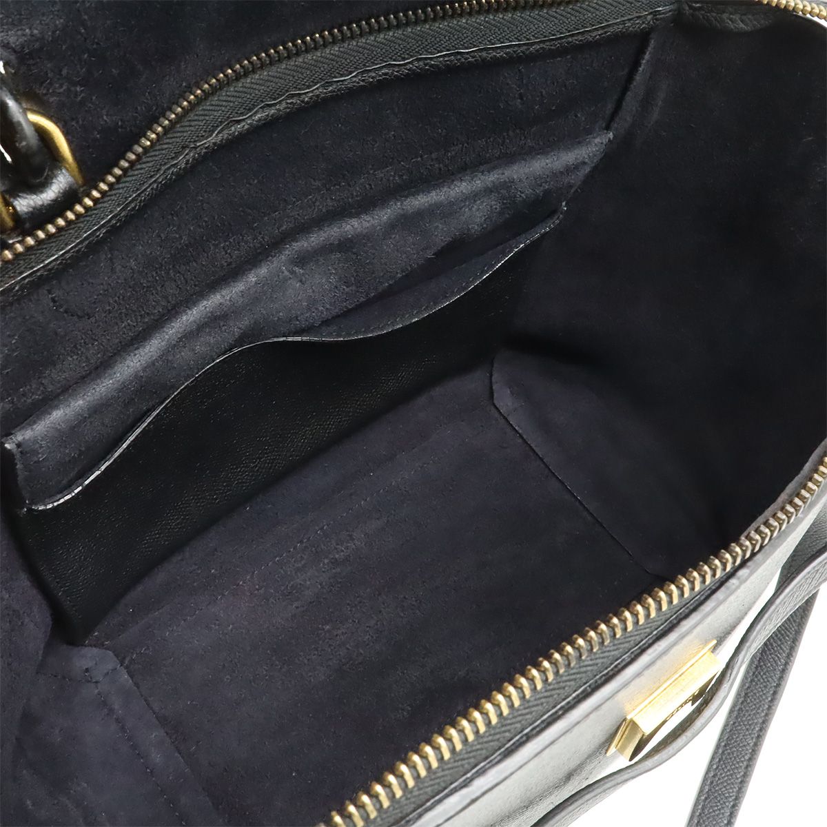 Celine Belt Bag Micro 2-Way Crossbody Leather Black Gold