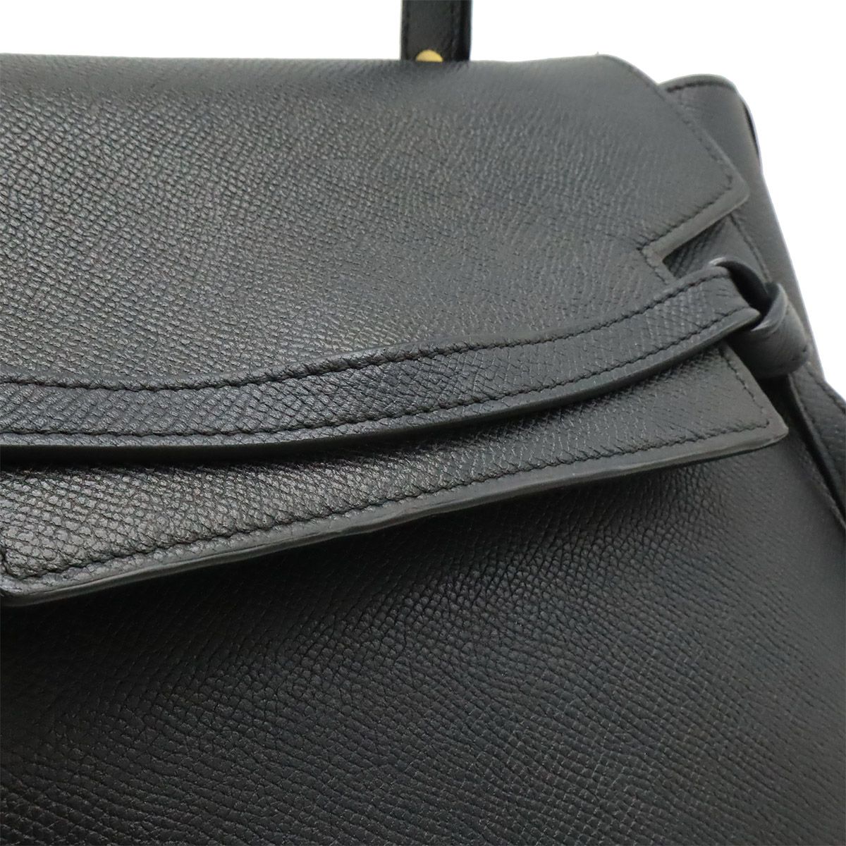 Celine Belt Bag Micro 2-Way Crossbody Leather Black Gold