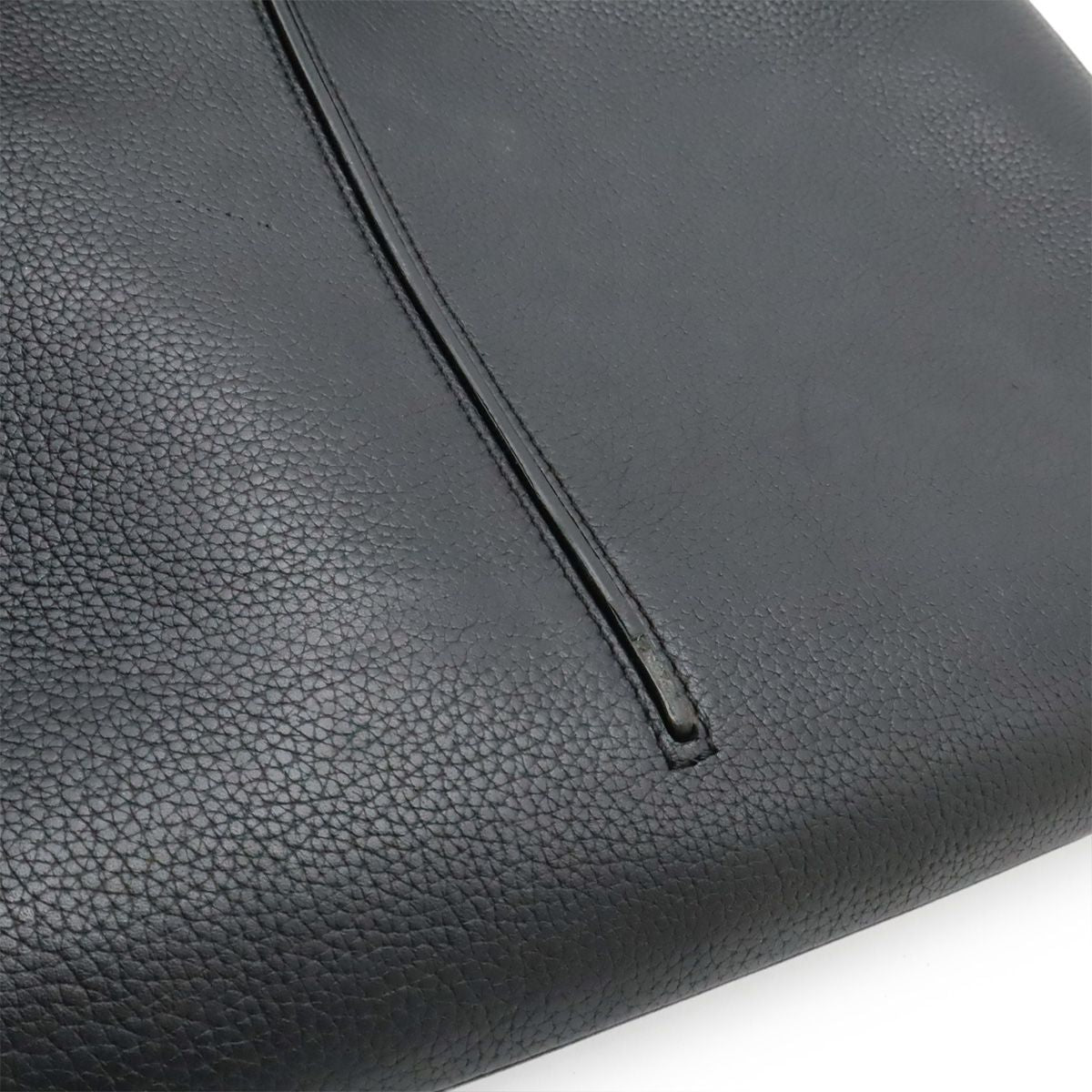 Dior Homme Logo Business Briefcase Leather Black Silver
