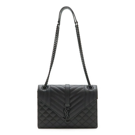 Saint Laurent Paris YSL Classic Monogram Satchel Chain Shoulder Bag Quilted