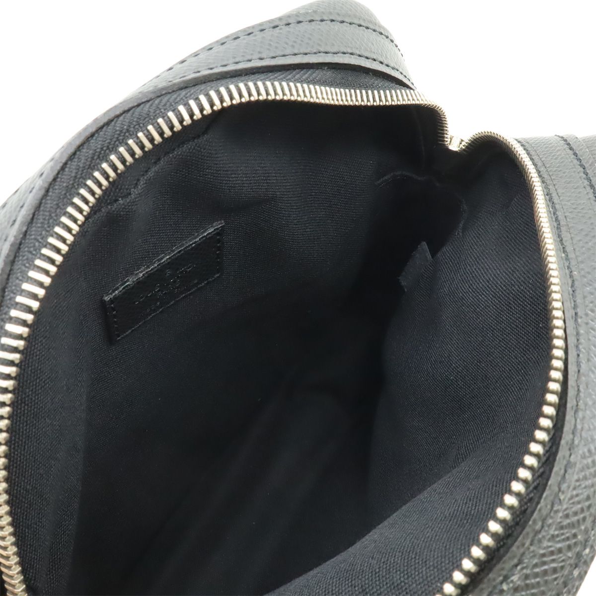 Louis Vuitton Taiga Dimitri Shoulder Bag Crossbody Leather Ardoise Black Silver