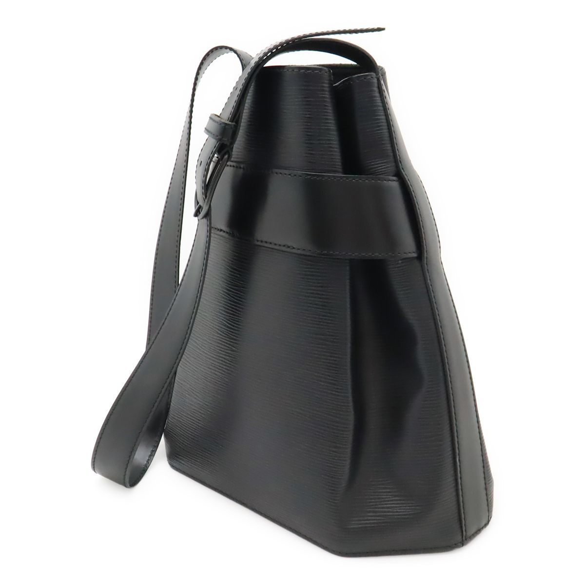 Louis Vuitton Epi Sac Depot PM Shoulder Bag Leather Noir Black