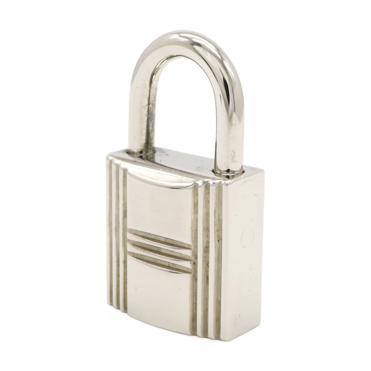 Hermes Cadena Padlock Key with Key Metal Silver