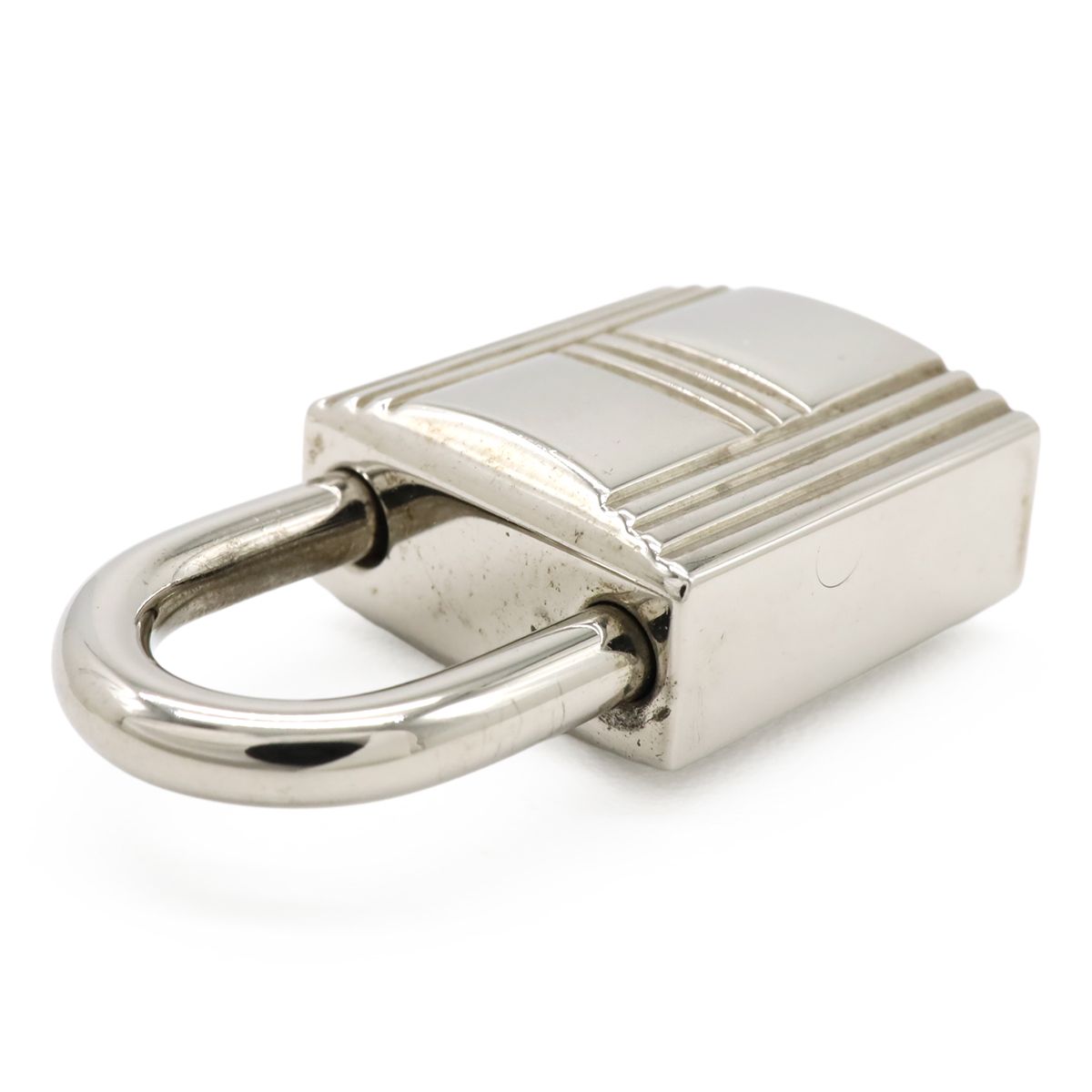 Hermes Cadena Padlock Key with Key Metal Silver