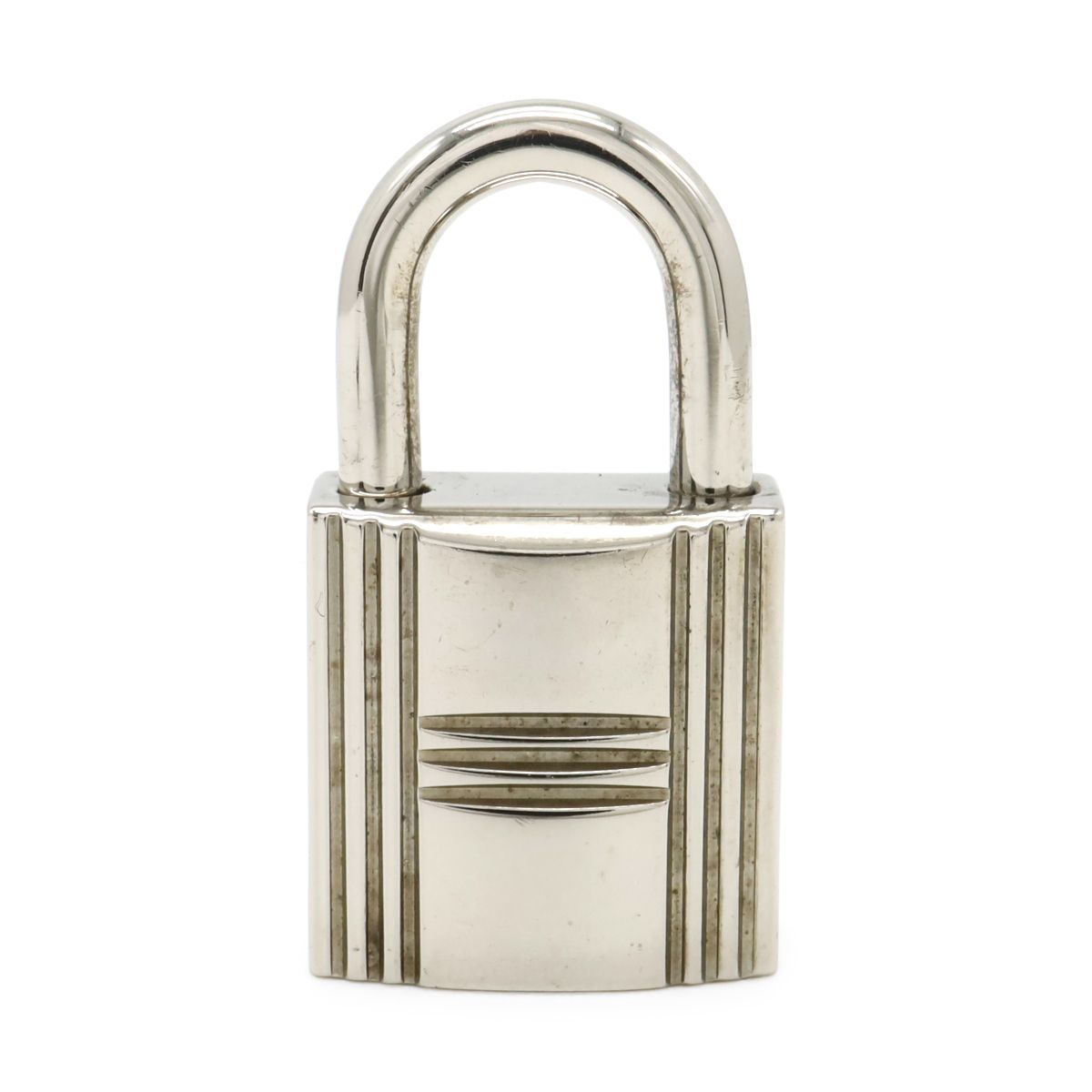 Hermes Cadena Padlock Key with Key Metal Silver