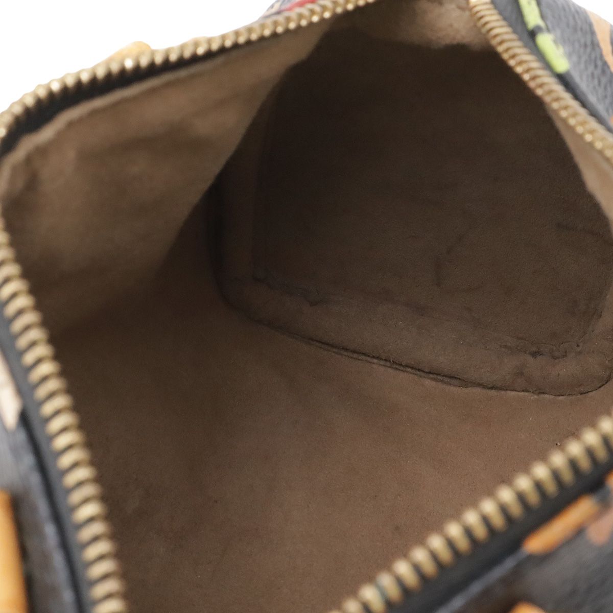 Louis Vuitton Monogram Multicolor Mini Speedy Mini Bag Pouch Case Noir Black