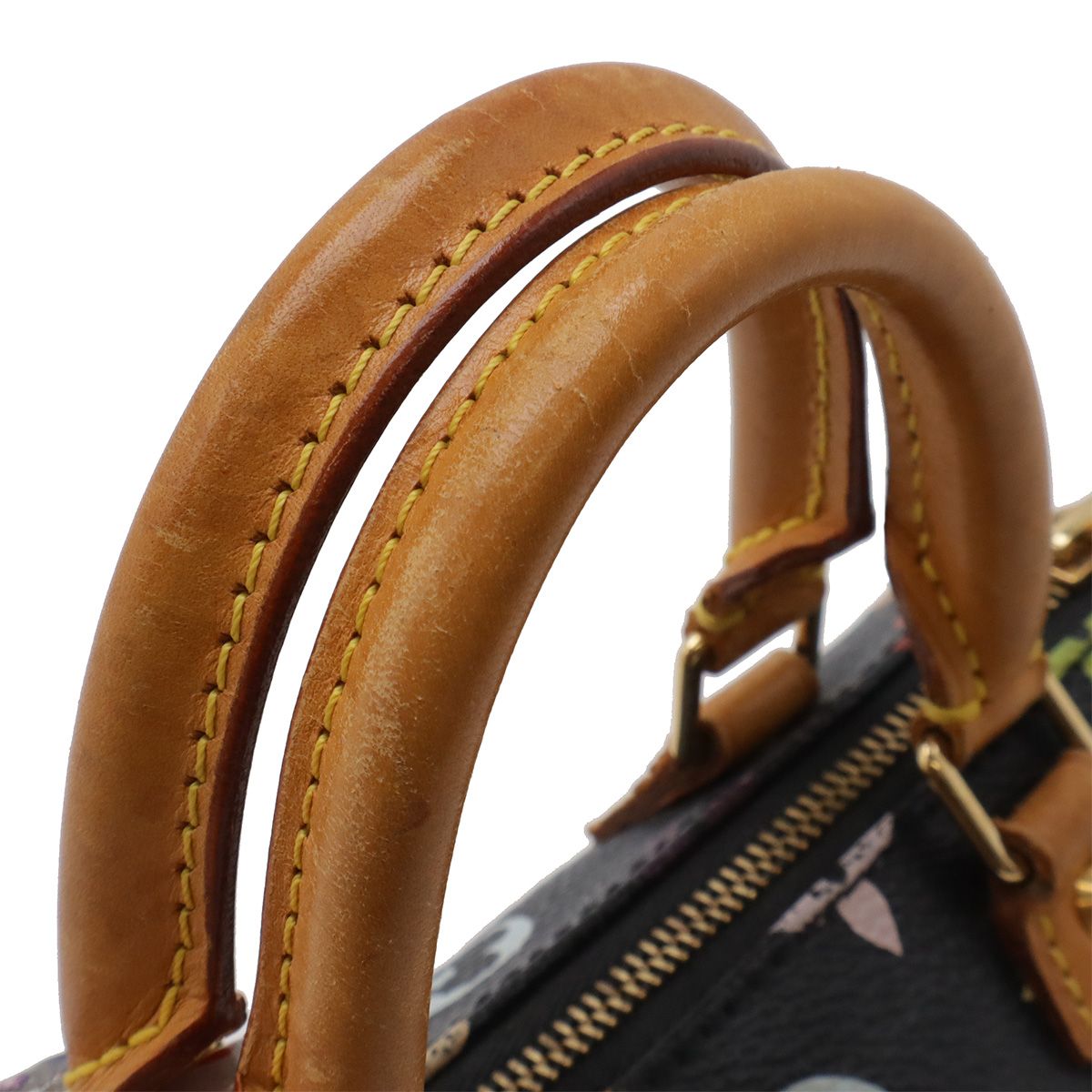 Louis Vuitton Monogram Multicolor Mini Speedy Mini Bag Pouch Case Noir Black