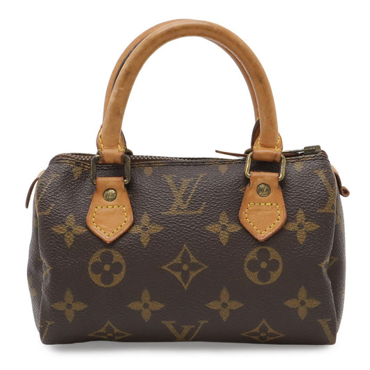 Louis Vuitton Monogram Mini Speedy Mini Bag Pouch Case