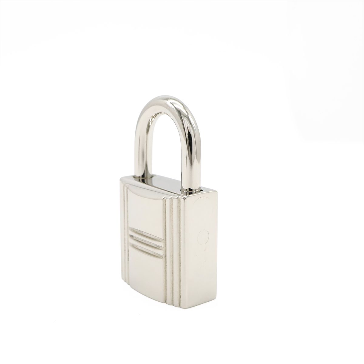 Hermes Cadena Padlock Key with Key Metal Silver