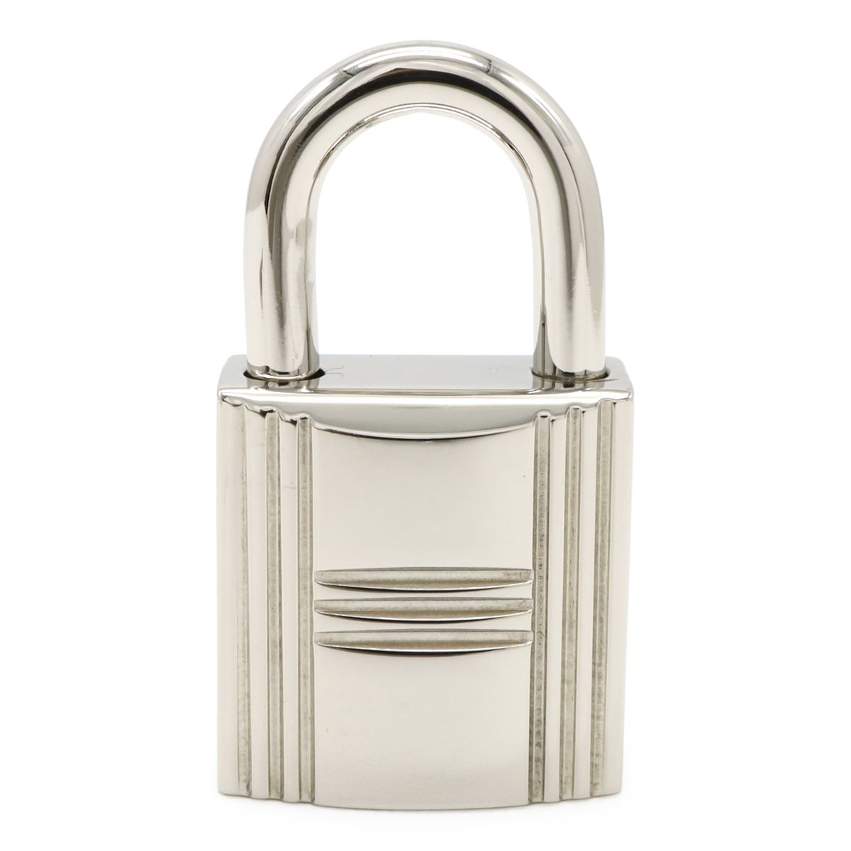 Hermes Cadena Padlock Key with Key Metal Silver