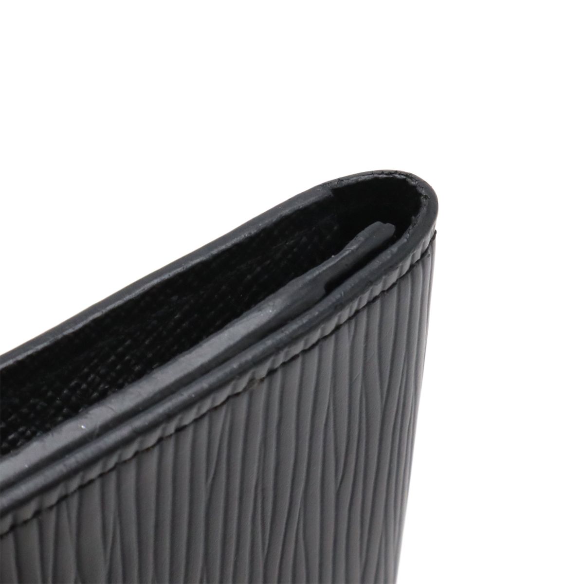 Louis Vuitton Epi Envelope Carte de Visite Card Case Business Holder Noir Black