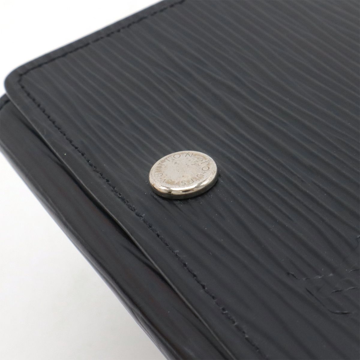 Louis Vuitton Epi Envelope Carte de Visite Card Case Business Holder Noir Black