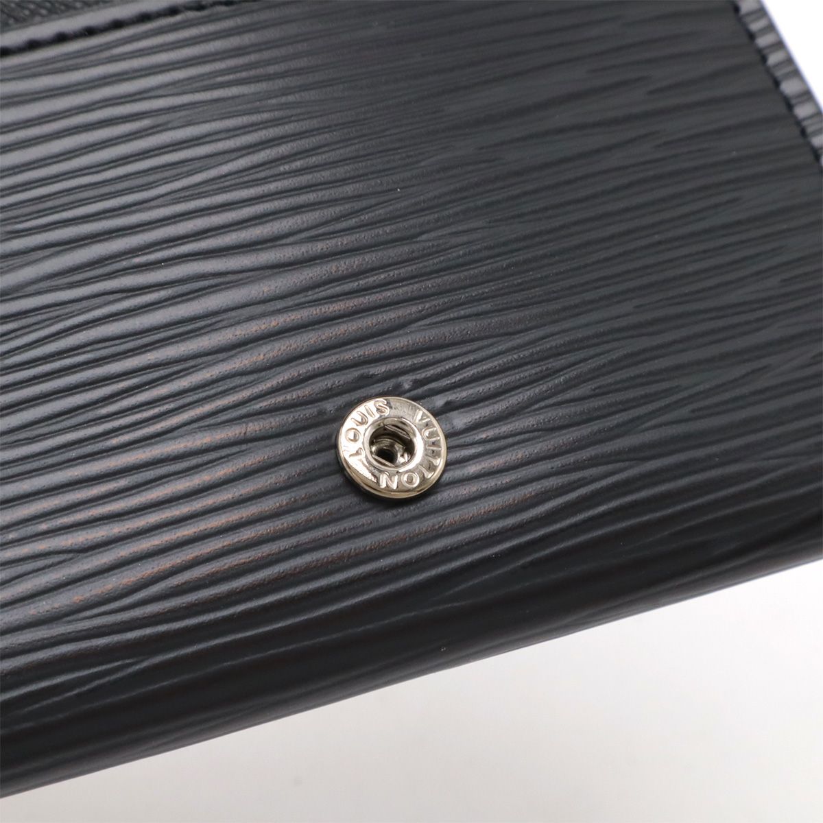 Louis Vuitton Epi Envelope Carte de Visite Card Case Business Holder Noir Black
