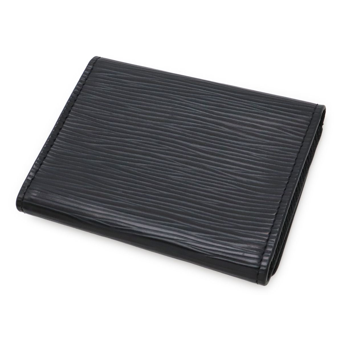 Louis Vuitton Epi Envelope Carte de Visite Card Case Business Holder Noir Black